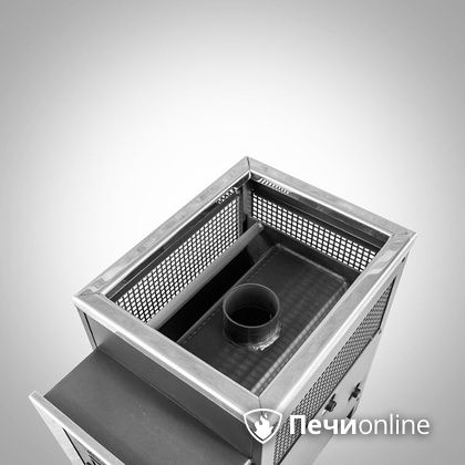 Дровяная банная печь Радуга ПБ-21 (встроенный теплообменник) 6 мм прочистная дверца в Соликамске